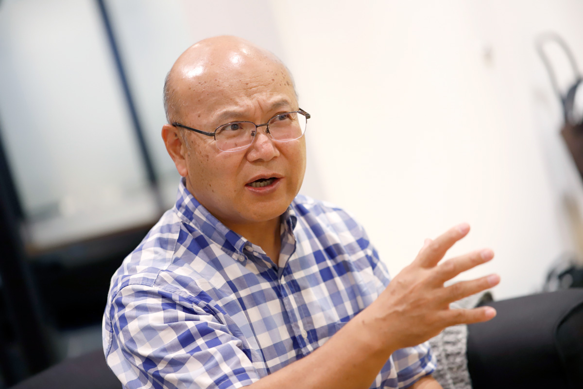 パイオニアのCOCCHi開発における熱い思いに、藤島さんと会田さんも盛り上がる 撮影場所： WeWork