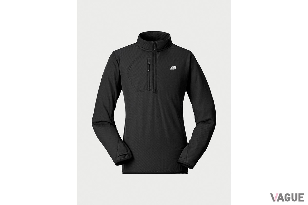 カリマー「thermal half-zip」
