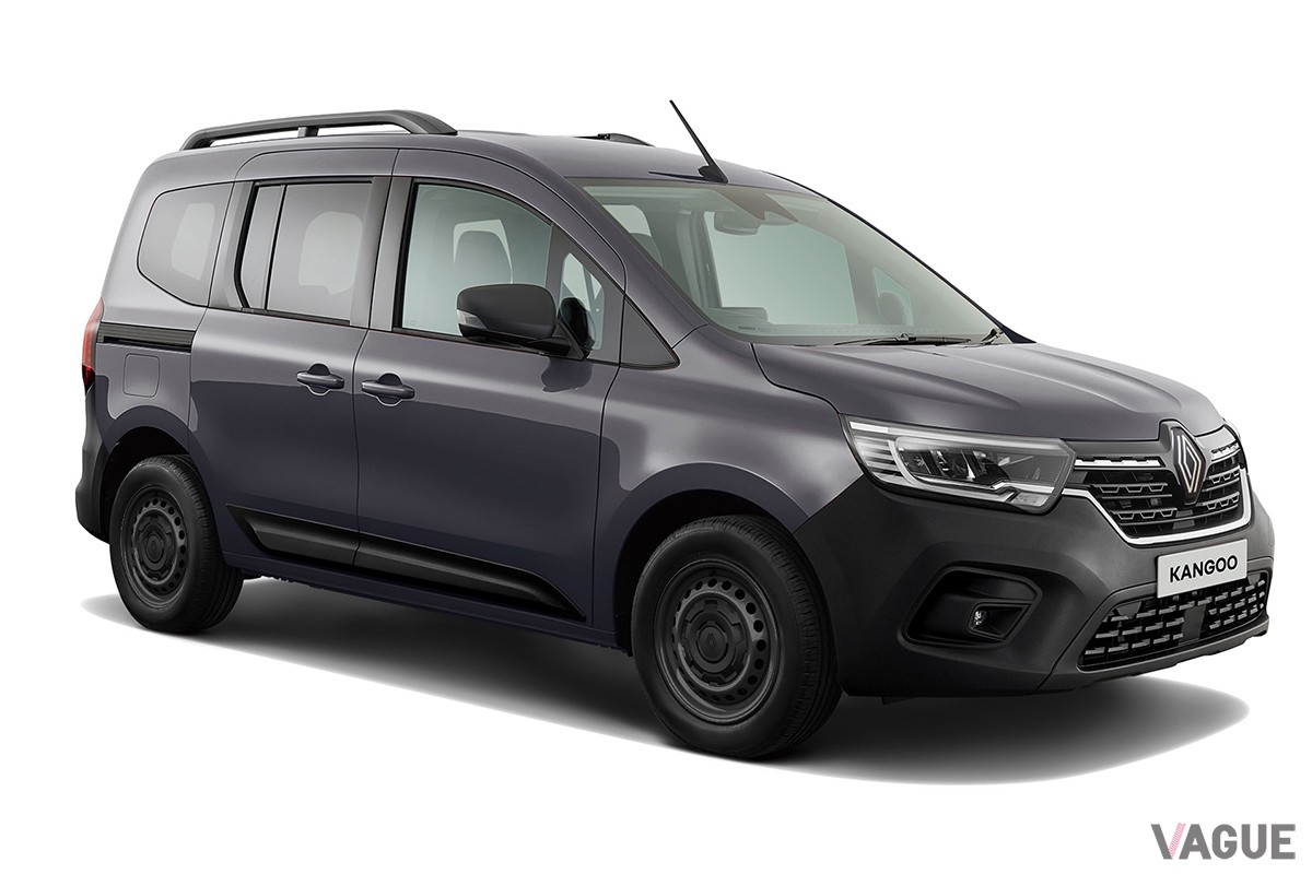 ルノーの限定車「カングー・クルール ディーゼルMT」。ボディカラーはグリ・カシオペ