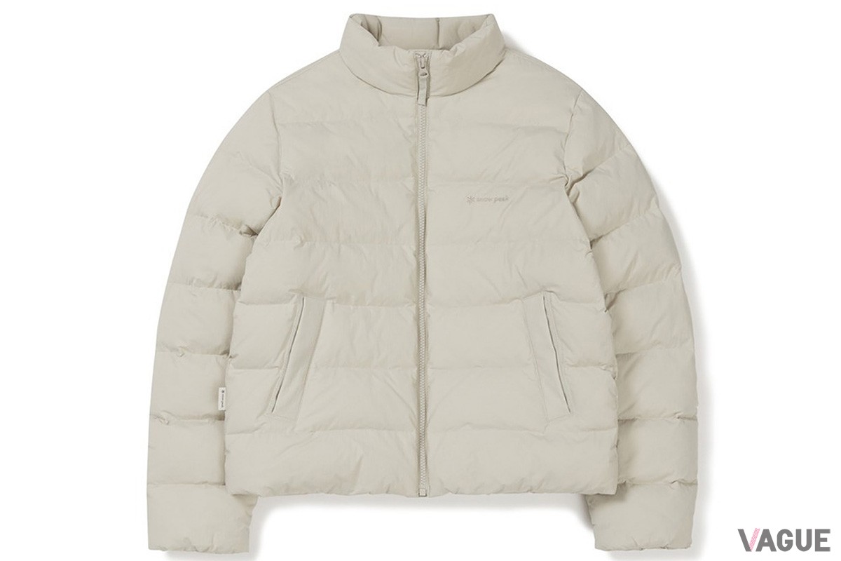 Stand Neck Women‘s Lightweight Down「ライトベージュ」