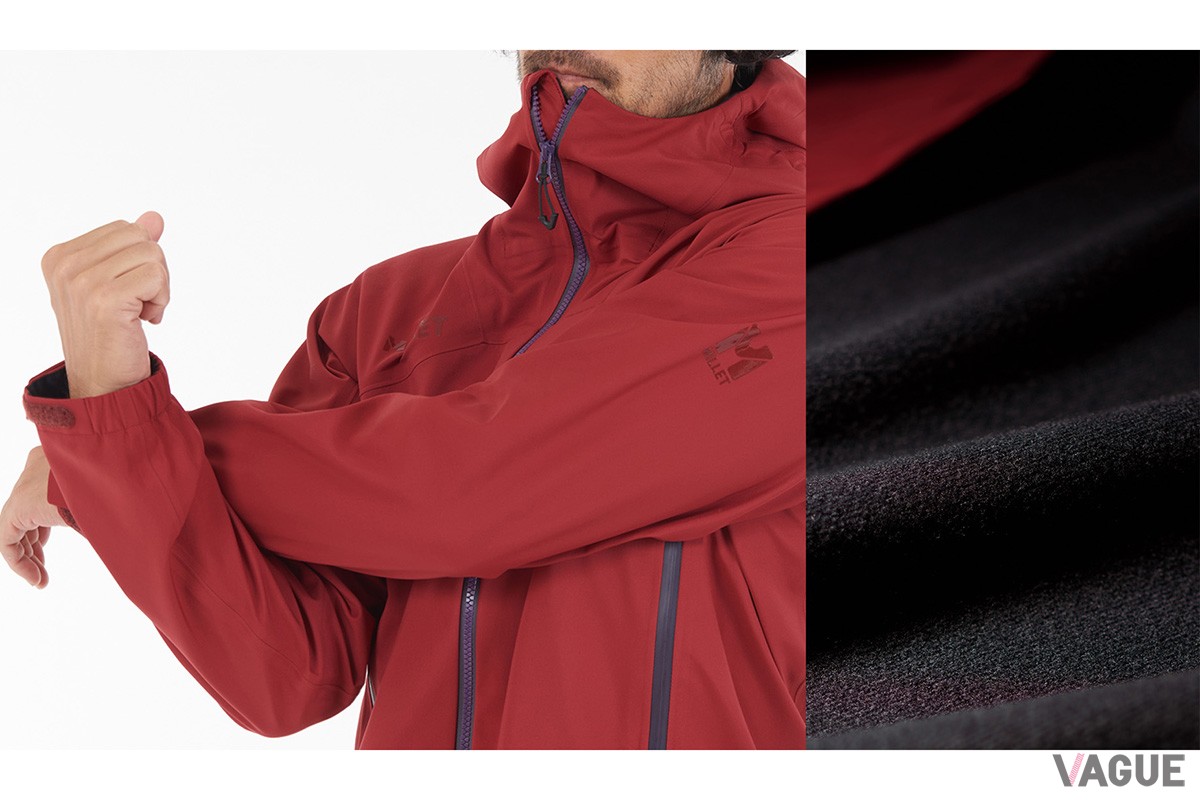 レインウェアのイメージを覆すしなやかさと動きやすさ、デッドエアに包まれる暖かさ