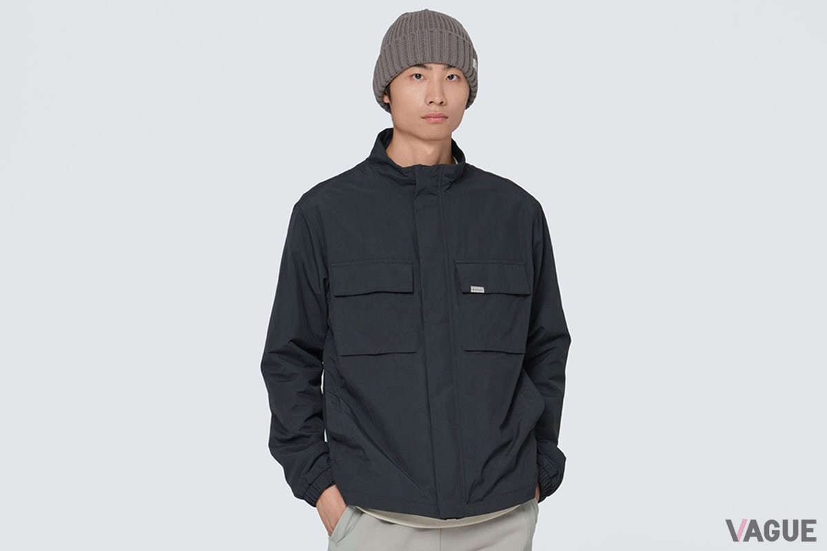 Cample Stand Neck Windbreaker「ダークチャコール」