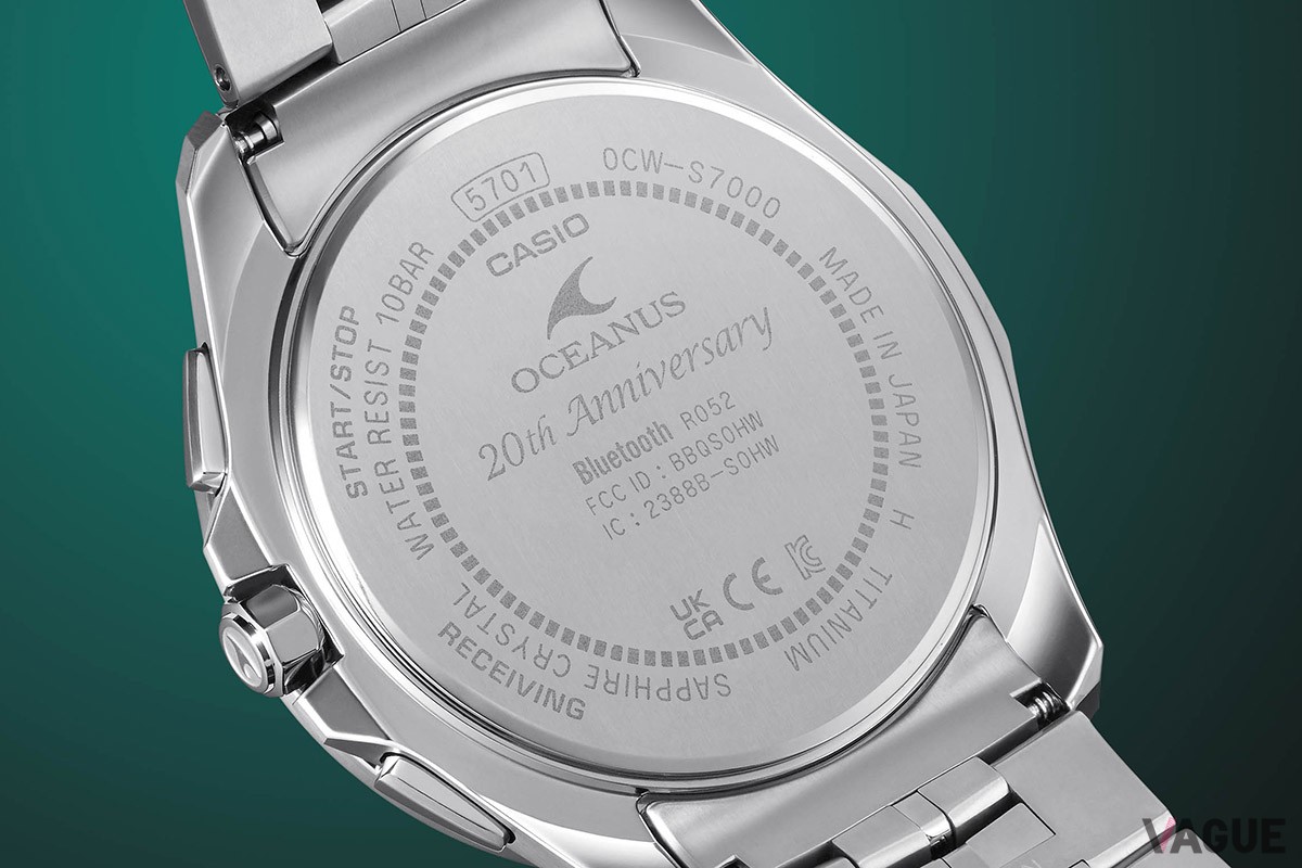 ケースバックには“20th Anniversary”の刻印も