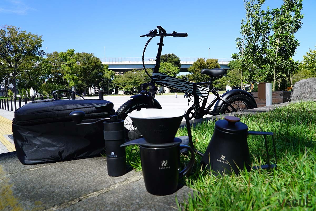 コーヒーを飲む環境もおいしさの大事な条件。広義のコーヒーギアとしての自転車という大胆な提案がおもしろい