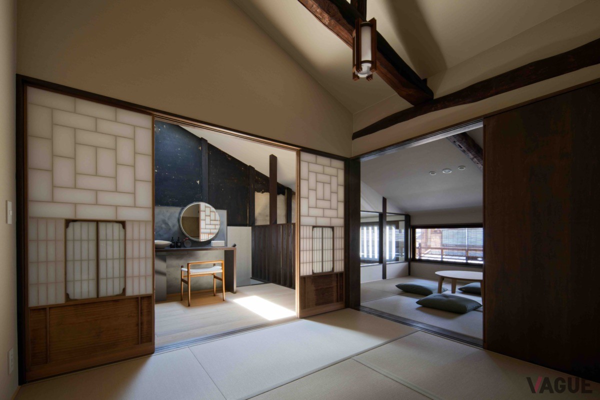 大工・左官・和紙・建具・家具・庭・簾など京都の職人と組みながら作り上げた