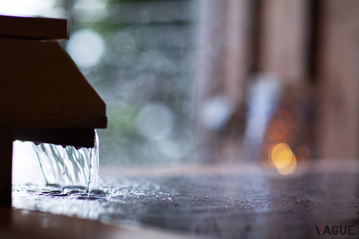 自家源泉かけ流しの湯