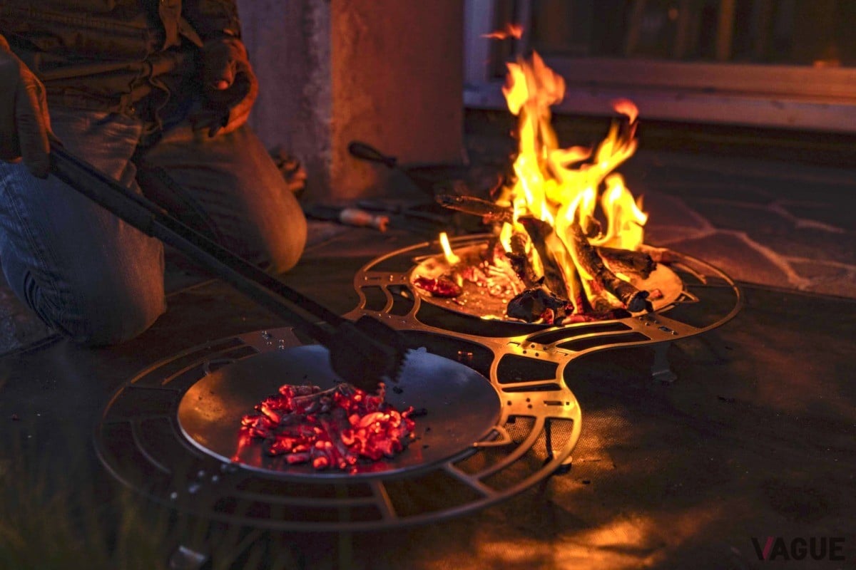 焚き火の原点“直火”の世界観を再現!? シンプルな構成で作られた焚き火