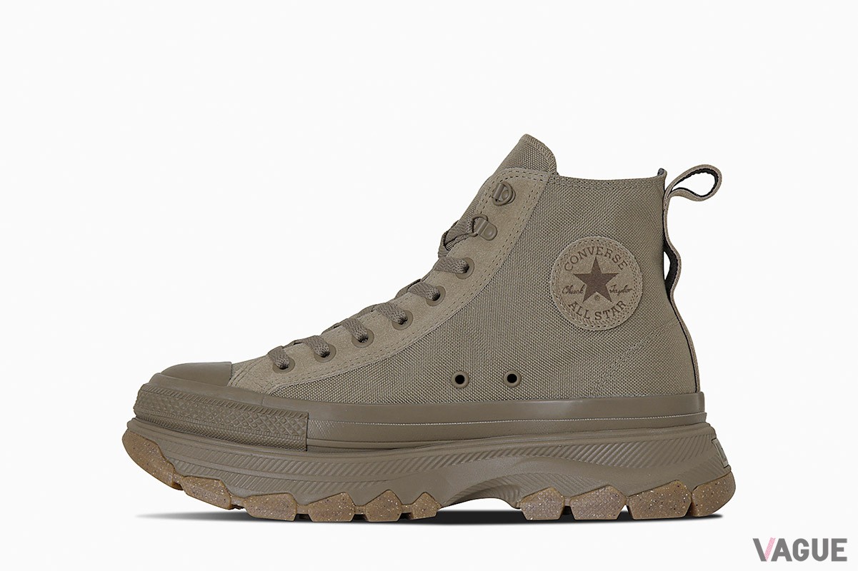 トレッキングシューズのようなデザインが魅力的な「ALL STAR（R）TREKWAVE BT HI」