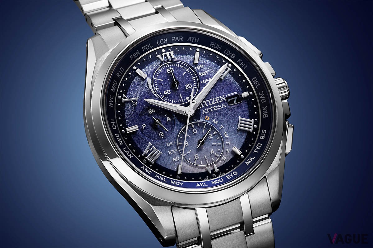 12時位置方向にはパールのプリントを何層にも重ね、アーチ状に煌めくナイトレインボーをさりげなくデザイン