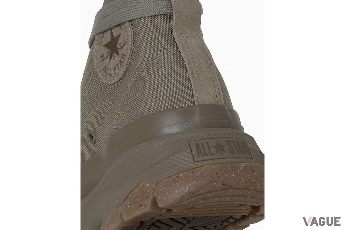 トレッキングシューズのようなデザインが魅力的な「ALL STAR（R）TREKWAVE BT HI」