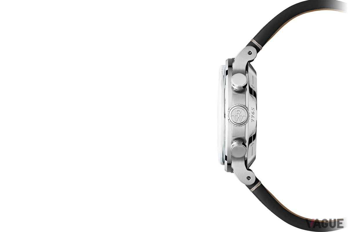 「レイモンド ウェイル ミレジム クロノグラフ」グレー×レザーストラップ（品番：7765-STC-20001　59万4000円、消費税別）