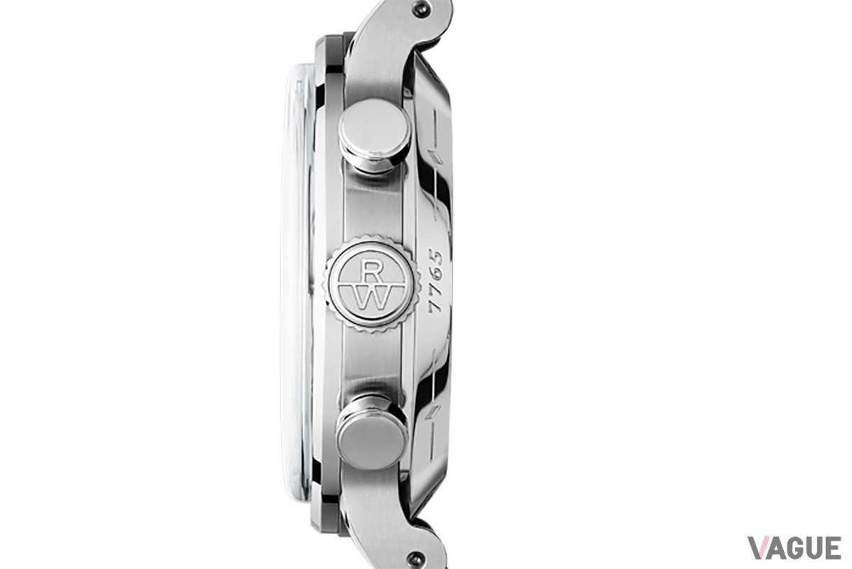 「レイモンド ウェイル ミレジム クロノグラフ」グレー×ブレスレット（品番：7765-ST-20001　61万6000円、消費税込）