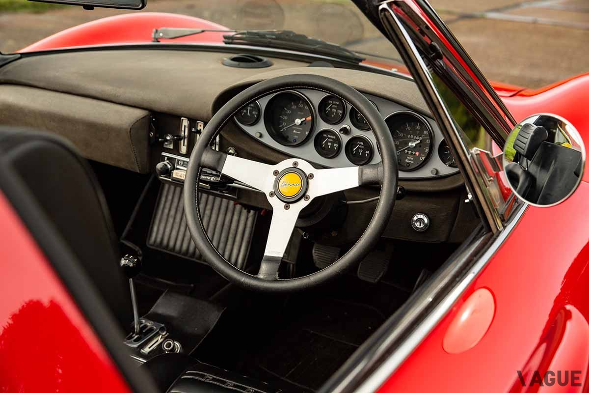 オークションに登場した1973年式フェラーリ「ディノ246GTS」Tom Gidden(c)2024 Courtesy of RM Sotheby's
