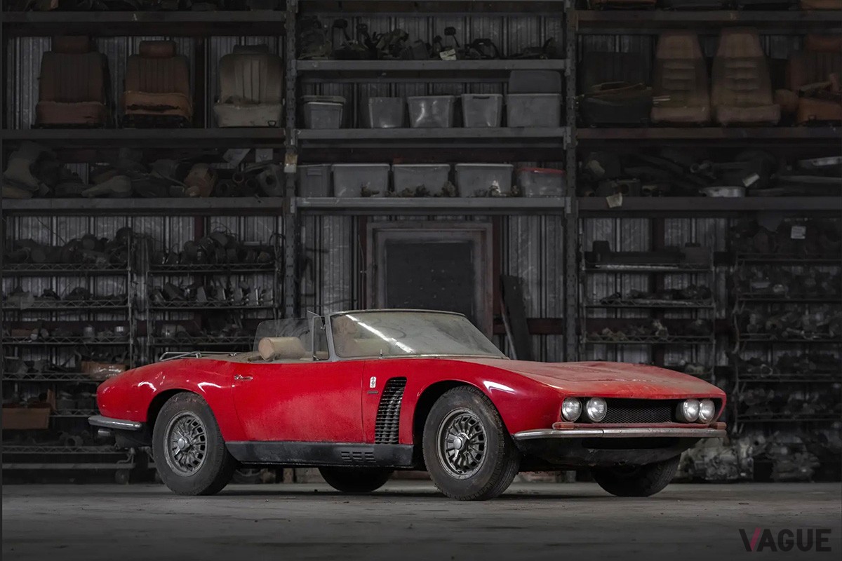 同オークションに出品された1964年式のイソ「グリフォ A3/L スパイダー」。ちなみに今回は2台のイソ「グリフォ」が出品されていた（C）RM Sotheby’s