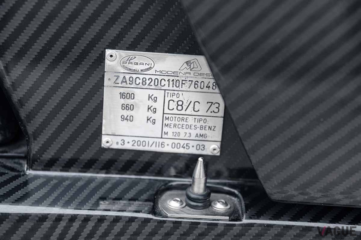2024年12月1日にドバイで開催されるオークションに出品される2014年式パガーニ「ゾンダ760 LM ロードスター」Kevin Van Campenhout(c)Courtesy of RM Sotheby's