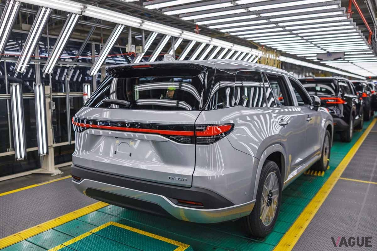 米国インディアナ州にあるTMMIで生産が開始されたレクサス新型「TX」
