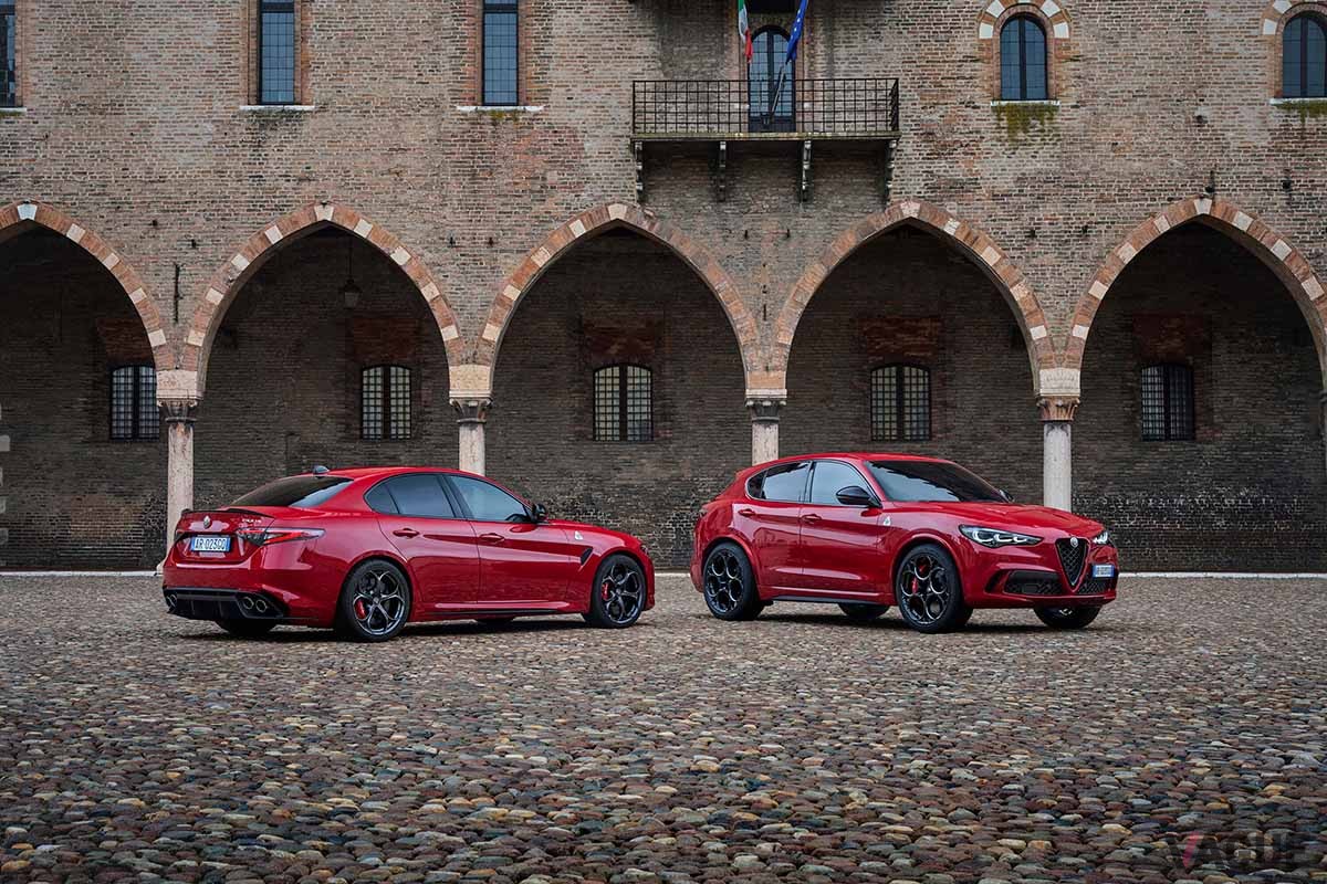 アルファ ロメオ改良新型「ステルヴィオ クアドリフォリオ」と「ジュリア クアドリフォリオ」