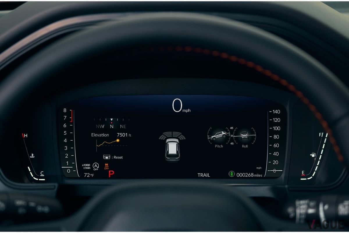 2026年モデルとして発表された4代目の新型「パスポート」のメーター