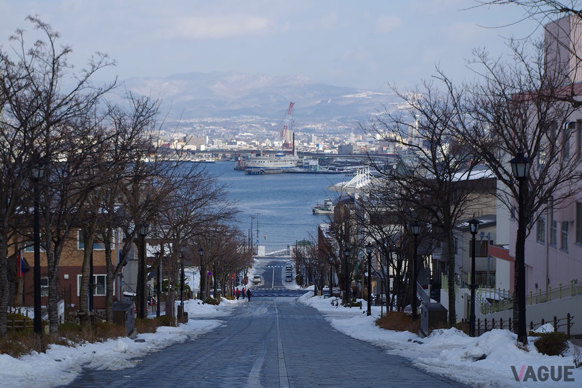 冬の函館市の風景
