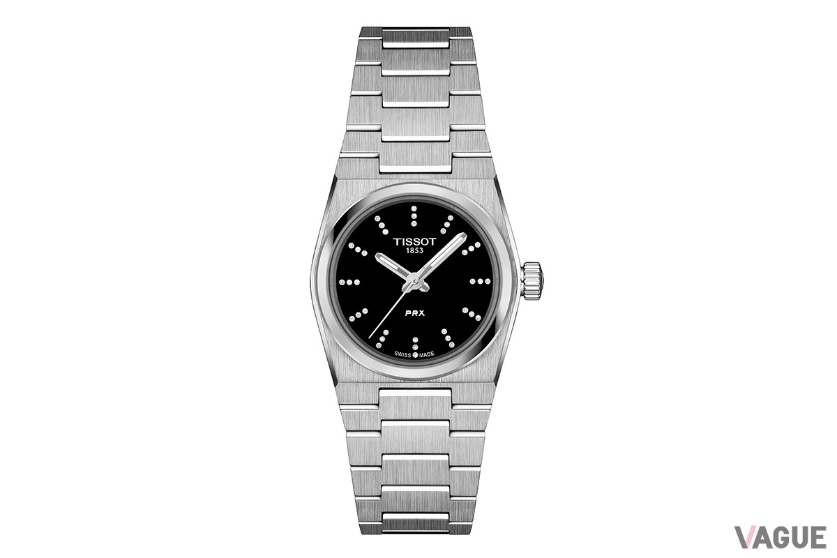 「ティソ PRX クォーツ 25mm」ブラック（品番：T137.010.11.056.00　6万9300円、消費税込）