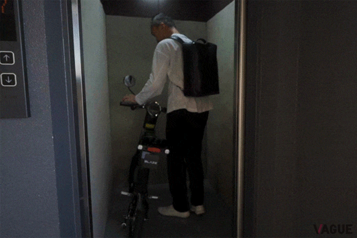 エレベーターにもそのまま乗れる