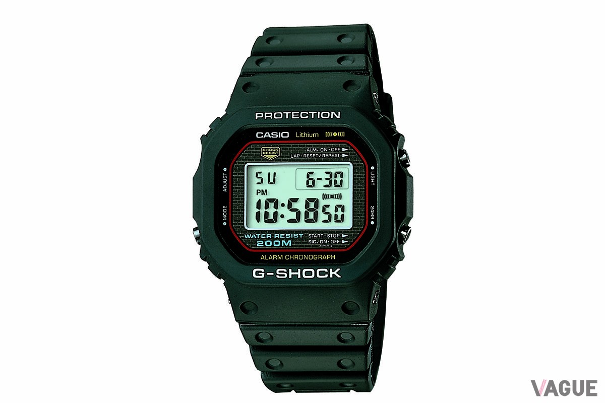 オリジナルの「DW-5000C」の姿。昨年には腕時計としては日本初の立体商標として登録もされている