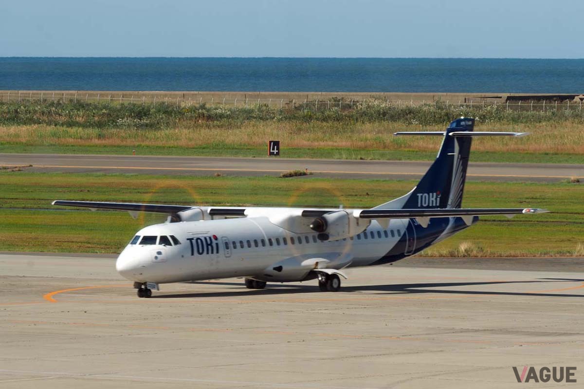 新潟空港に到着したトキエアのATR72-600(JA02QQ)は13時10分発の「BV403」となった