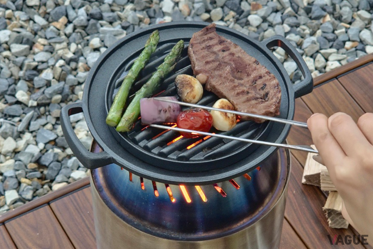 五徳がついているので料理も可能