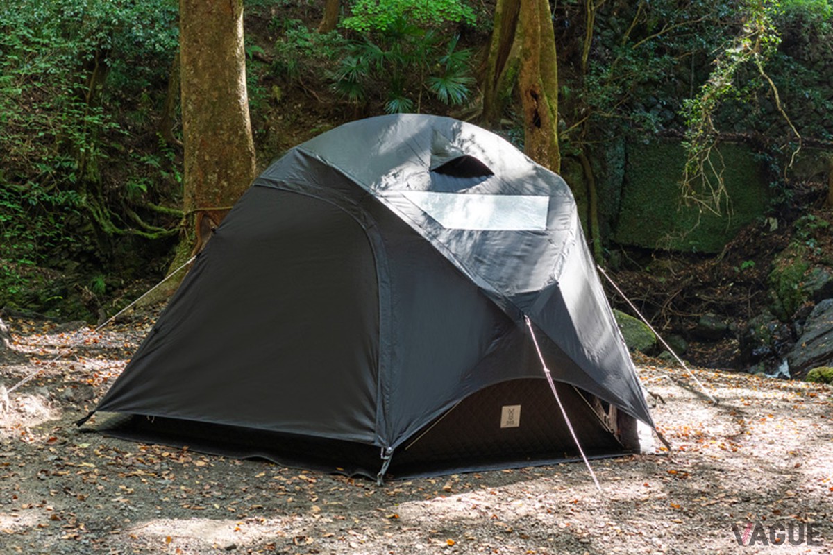 別売りフライシートで雨天時もキャンプ可能