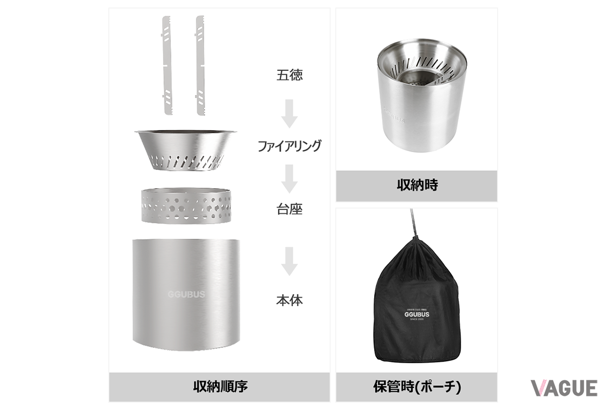 収納・保管に便利なコンパクトサイズ