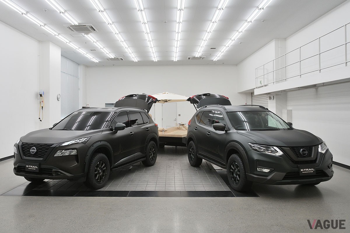 日産自動車が「東京オートサロン2025」に出展する「エクストレイル」ベースの「unwind concept」と「remastered concept」