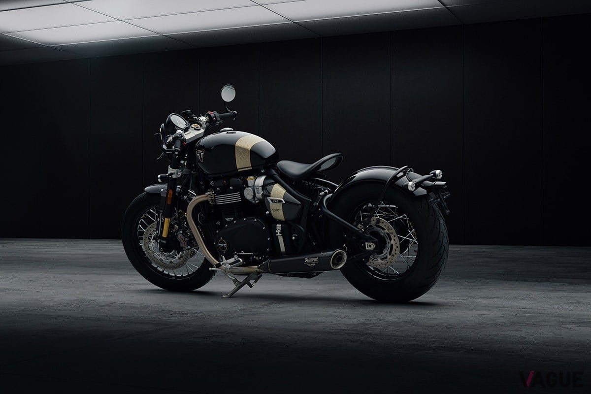 トライアンフから、トライアンフ ファクトリー・カスタムが手がけた限定モデル「ボンネビル ボバー TFC」が登場