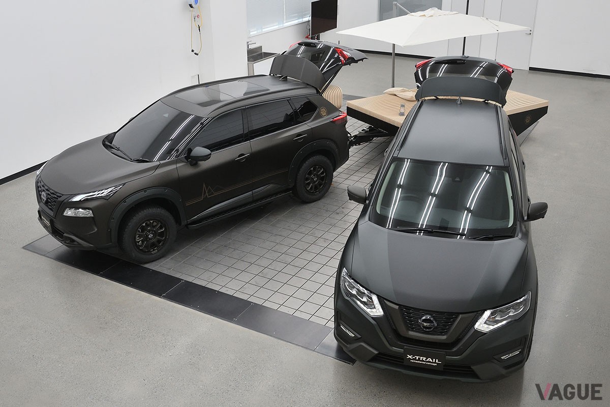 日産自動車が「東京オートサロン2025」に出展する「エクストレイル」ベースの「unwind concept」と「remastered concept」