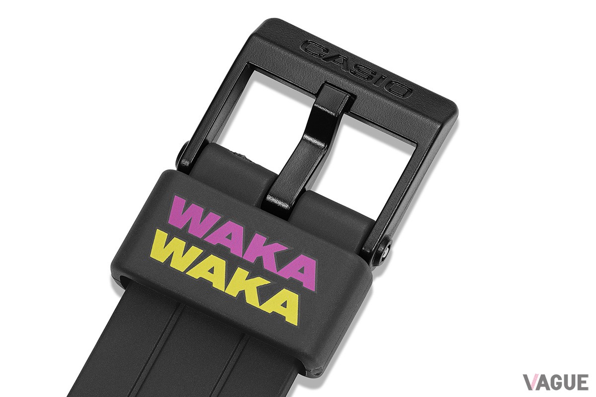 遊環にはパックマンがクッキーを食べる音「WAKAWAKA」の文字