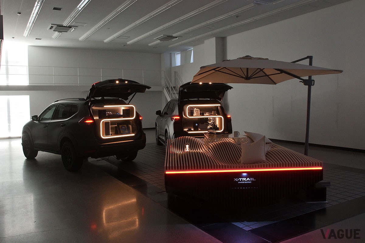 日産自動車が「東京オートサロン2025」に出展する「エクストレイル」ベースの「unwind concept」と「remastered concept」