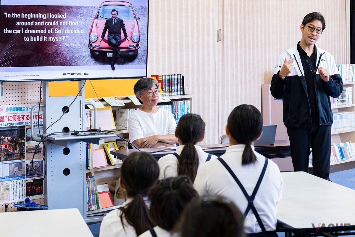 御所浦島では、天草市立御所浦小学校の子どもたちを対象に「LEARN with Porsche」の派生プログラムを開催
