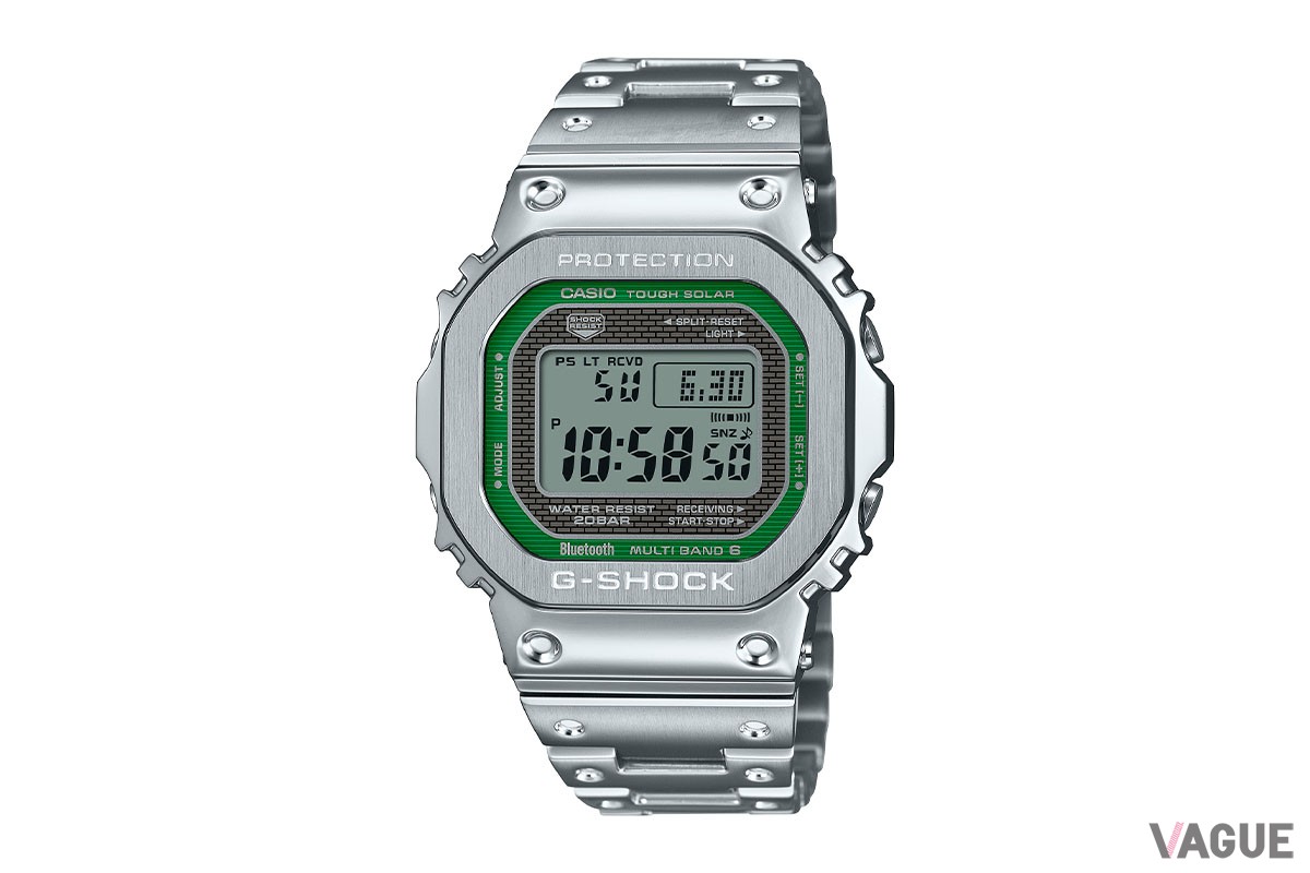 初代G-SHOCKのスタイルをそのままにフルメタル化した「GMW-B5000D-3JF」