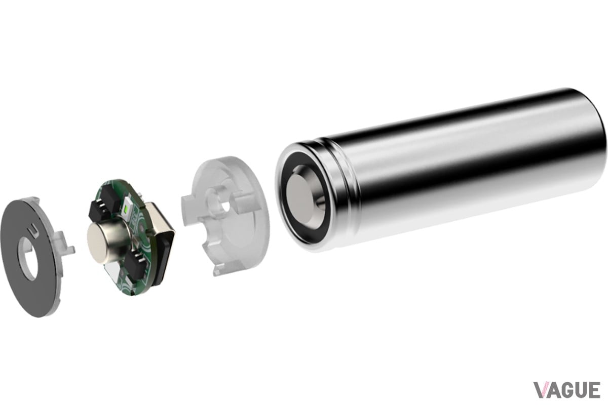 高性能のバッテリーは自社開発。ZX AA（単3）／AAA（単4）電池は急な電圧低下を起こさず、カーボンニュートラル認証も取得している