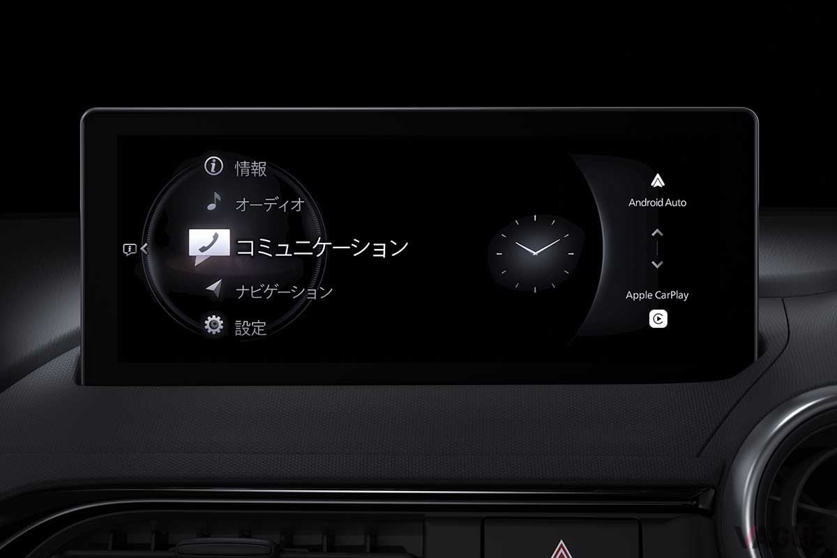 コックピット中央のディスプレイは8.8インチへとサイズアップ