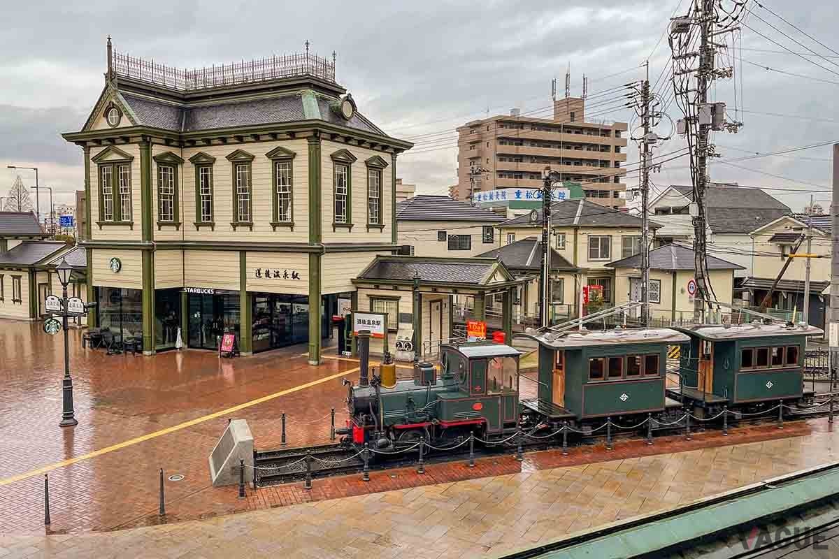 伊予鉄道坊っちゃん列車＆道後温泉駅舎柄い〜カード 伊予鉄道坊っちゃん列車＆道後温泉駅舎柄い〜カード