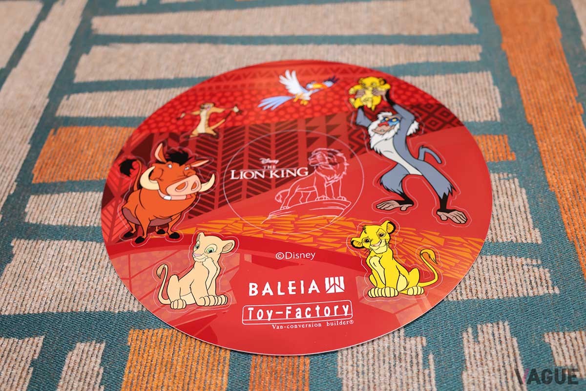 ディズニーとコラボしたトイファクトリーのキャンピングカー「BALEIA ＜LION KING＞ EDITION」