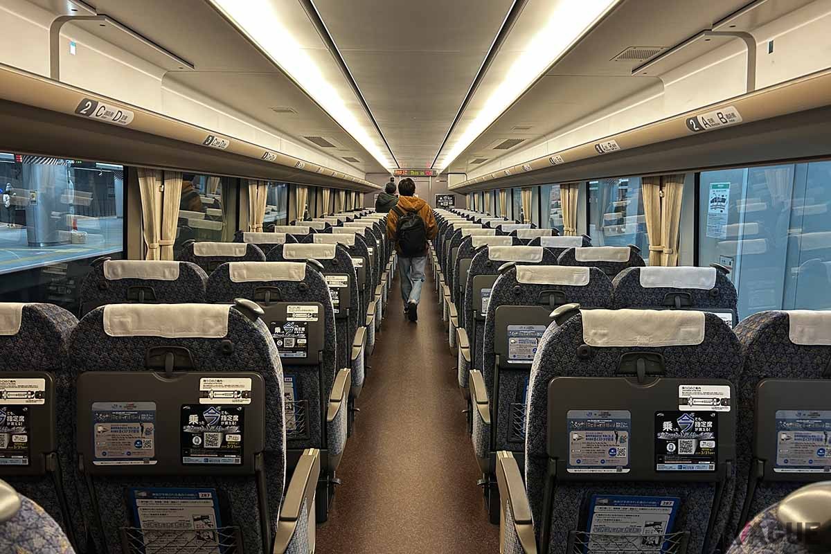 臨時特急まほろば号の車内