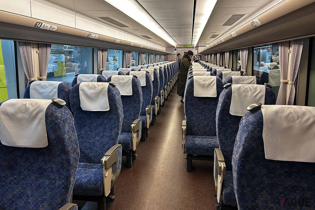臨時特急まほろば号の車内