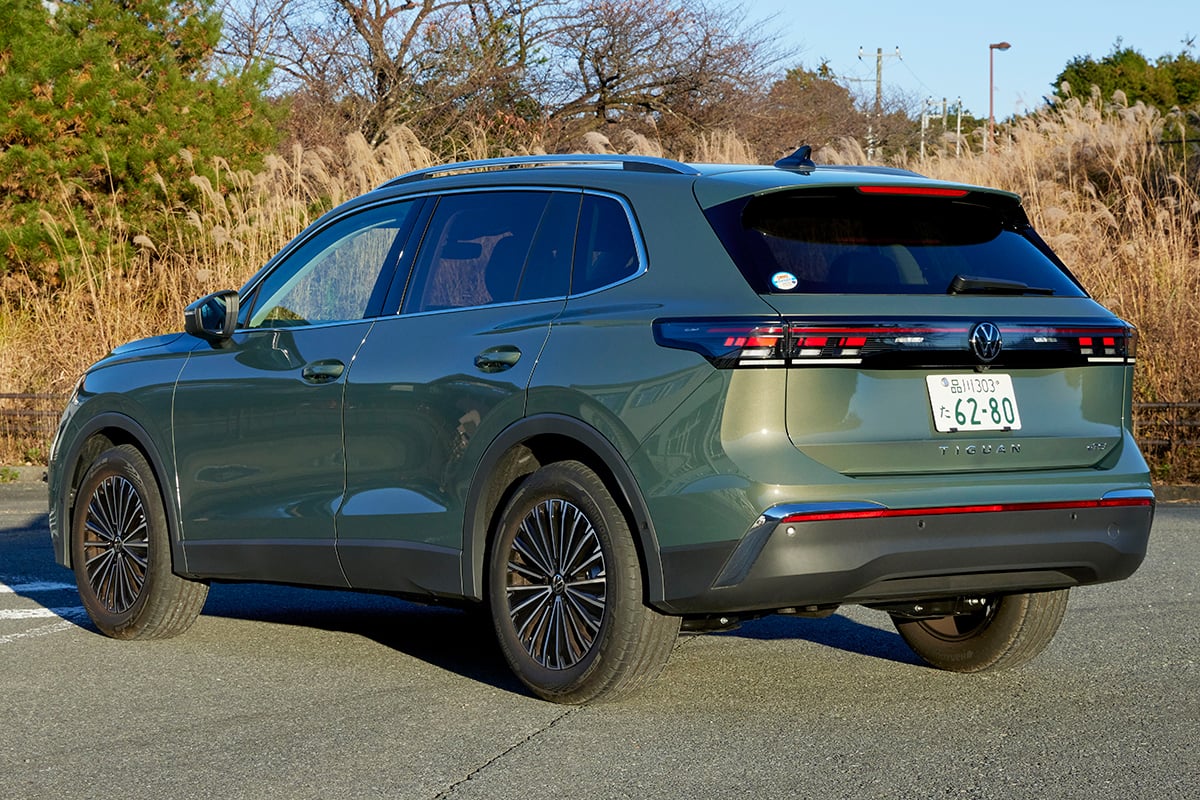 「全体的に尖りすぎずVWらしい優しさがある」とまついさんが表現するティグアンのエクステリアデザイン。