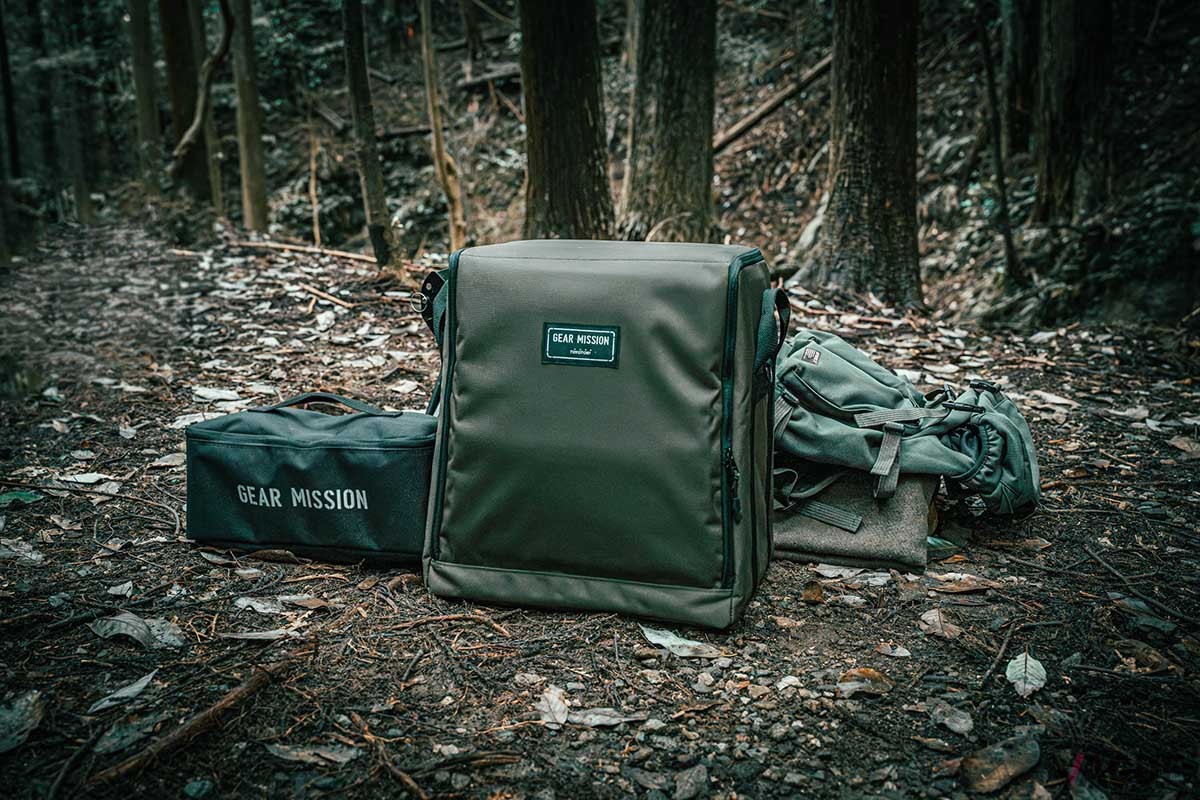 「反射形ストーブバッグ」はGEAR MISSIONシリーズ「RS-GE23」専用設計。同ストーブ愛用中のユーザーにとっては待望の新製品だ