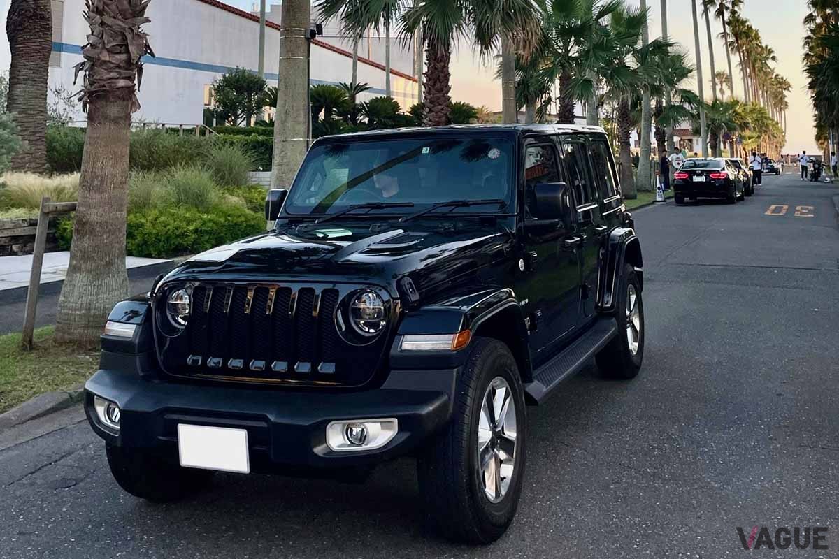 車両の一例。Jeep ラングラー（東京）