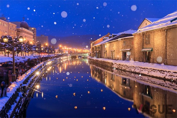 5位：小樽運河の雪景色【北海道】