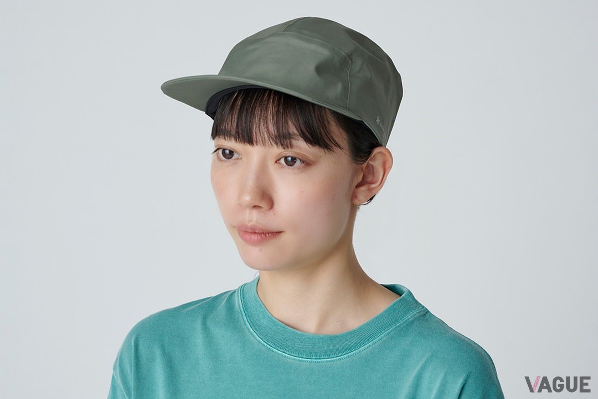 「GORE-TEX Rain Cap」オリーブ。2サイズで展開し男女問わずぴったりのサイズが見つかるはず