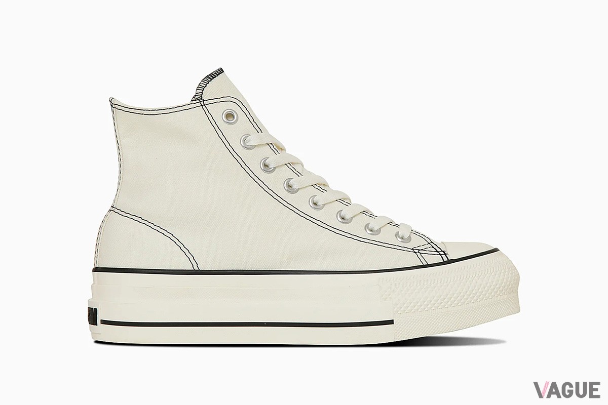 厚底ソールを搭載したコンバースのハイカットモデル「ALL STAR（R） LIFTED OVERTAPE ST HI」