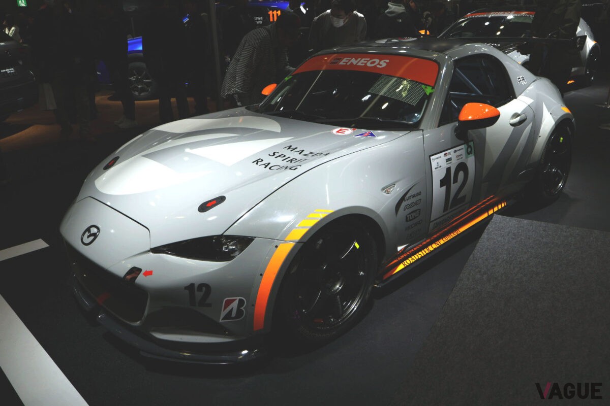マツダの出展車両「マツダ・スピリットレーシング・ロードスターCNFコンセプト」 